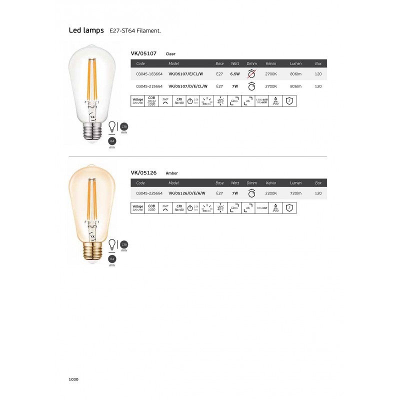 LED КРУШКА VK 03045-215664 LED КРУШКА VK 03045-215664