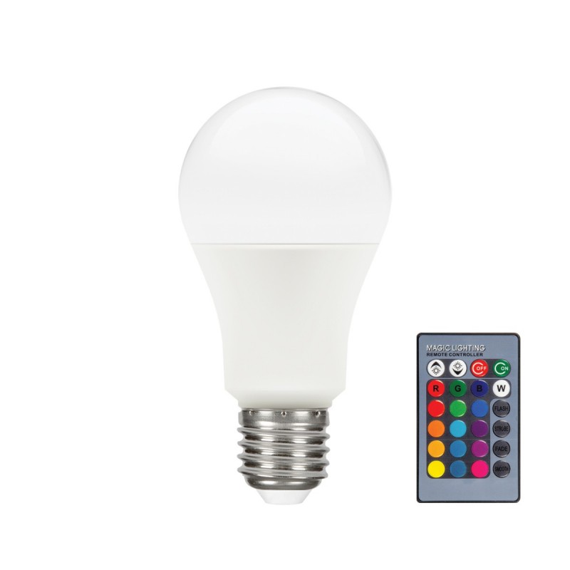 LED КРУШКА RGB E27 9W
