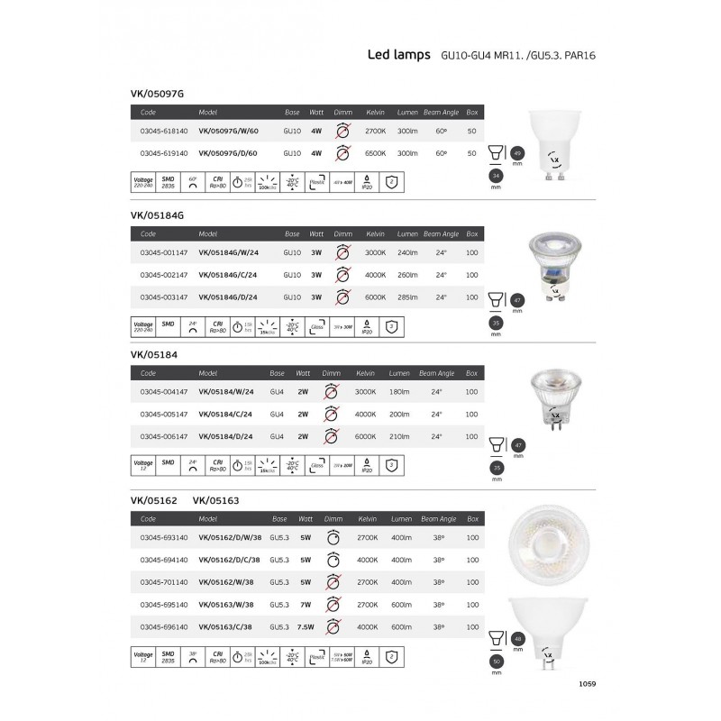 LED КРУШКА V-TAC VT-2017 9W E27 6000K