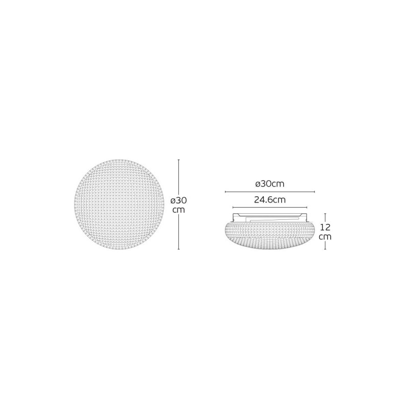 LED ЛУНА 7W 3000K ВКЛЮЧЕН ДРАЙВЕР