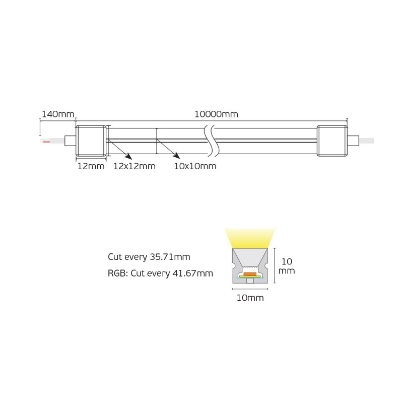 ВГРАДЕН LED ПРОЖЕКТОР VK 24W 3000K
