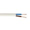 КАБЕЛ ЗА УДЪЛЖИТЕЛ H03VVH2-F 3X0.75 БЯЛ 50М