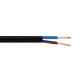 КАБЕЛ ЗА УДЪЛЖИТЕЛ H03VVH2-F 3X0.75 50М ЧЕРЕН
