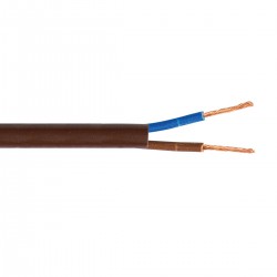 КАБЕЛ ГЪВКАВ H03VV-F 2X0.75 BR КАБЕЛ ГЪВКАВ H03VV-F 2X0.75 BR