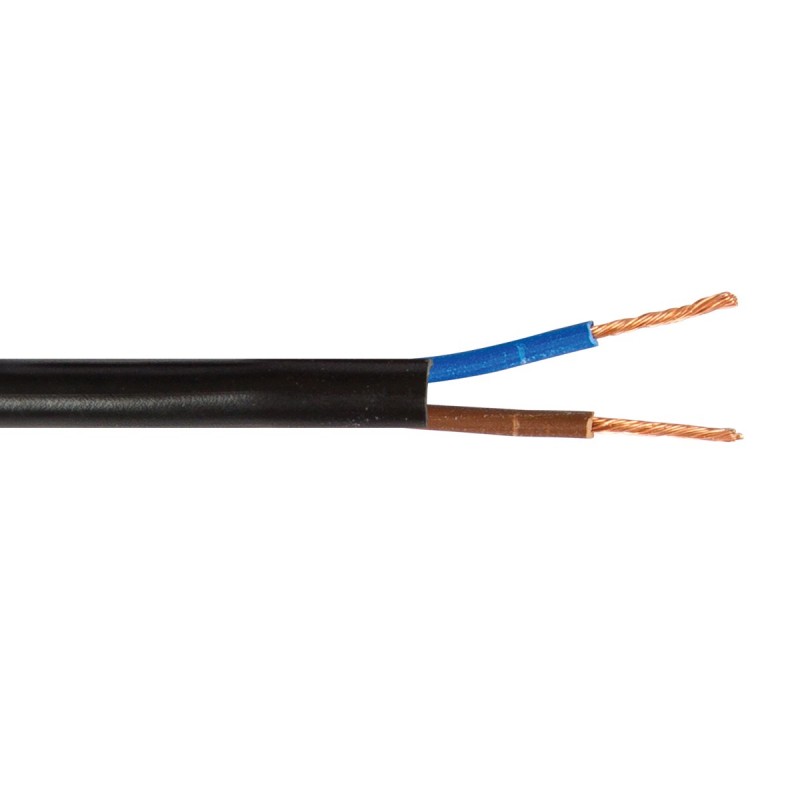 КАБЕЛ H03VV-F 2X1.0 ЧЕРЕН