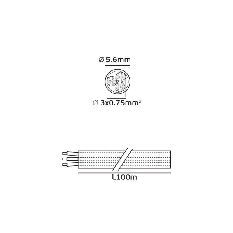 ЗАХРАНВАЩ КАБЕЛ H03VV-F 3X0.75 БЯЛ ЗАХРАНВАЩ КАБЕЛ H03VV-F 3X0.75 БЯЛ