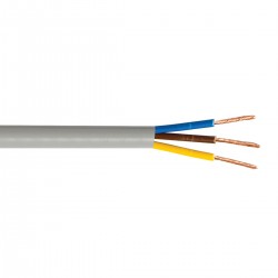 КАБЕЛ ГЪВКАВ H03VV-F 3X0.75 MM² СИВ КАБЕЛ ГЪВКАВ H03VV-F 3X0.75 MM² СИВ