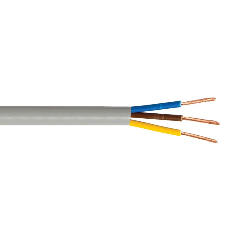 КАБЕЛ ГЪВКАВ H03VV-F 3X0.75 MM² СИВ