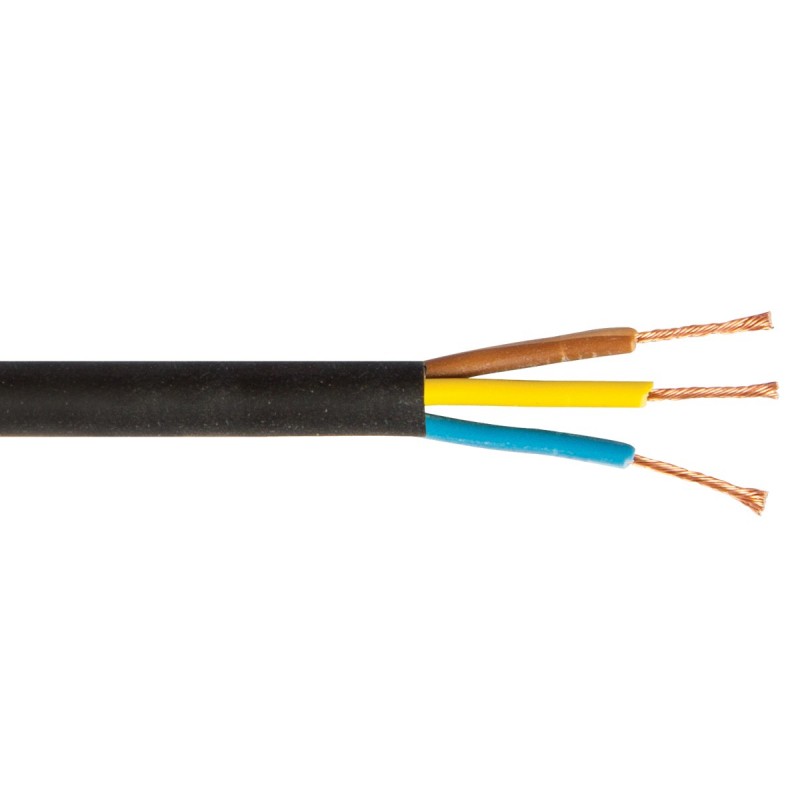 КАБЕЛ ГЪВКАВ H03VV-F 3X0.75 БЯЛ 105М