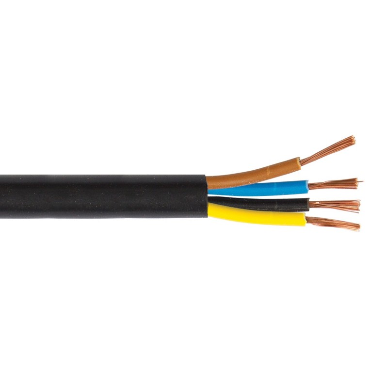 КАБЕЛ H03VV-F 4X0.75MM² ЧЕРЕН 105М