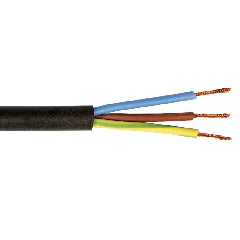 КАБЕЛ ЗА УДЪЛЖИТЕЛ H03VV-F 2X0.75 БЯЛ 10М