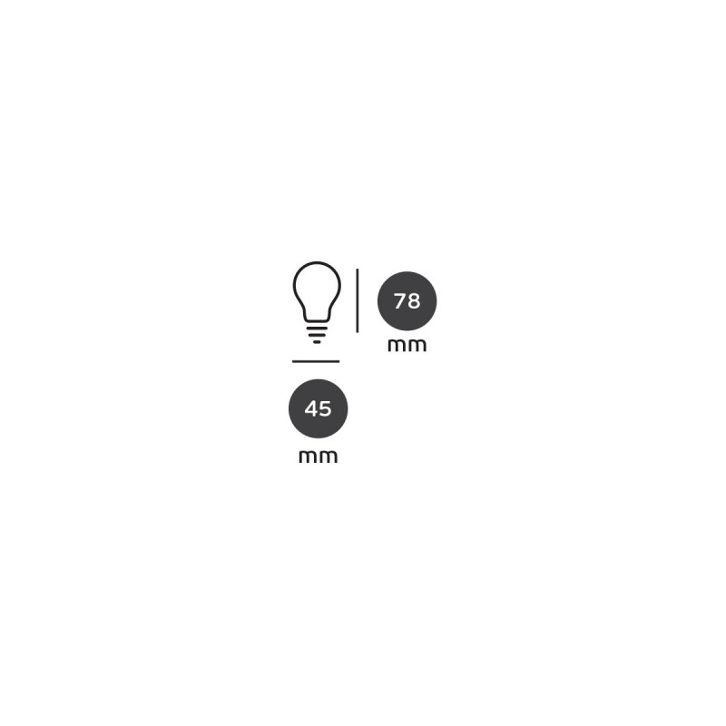 LED ЛУНА COREPRO P45 E27 4.3W 2700K