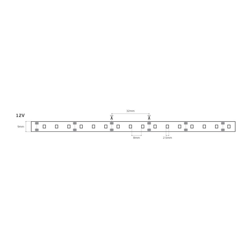LED ЛЕНТА 78001-109719 12V 3528 БЯЛА