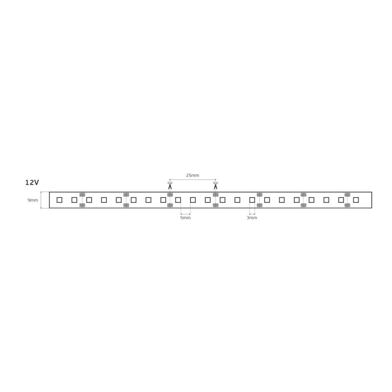 LED ЛЕНТА 12V 3528 60 LED/M 10М