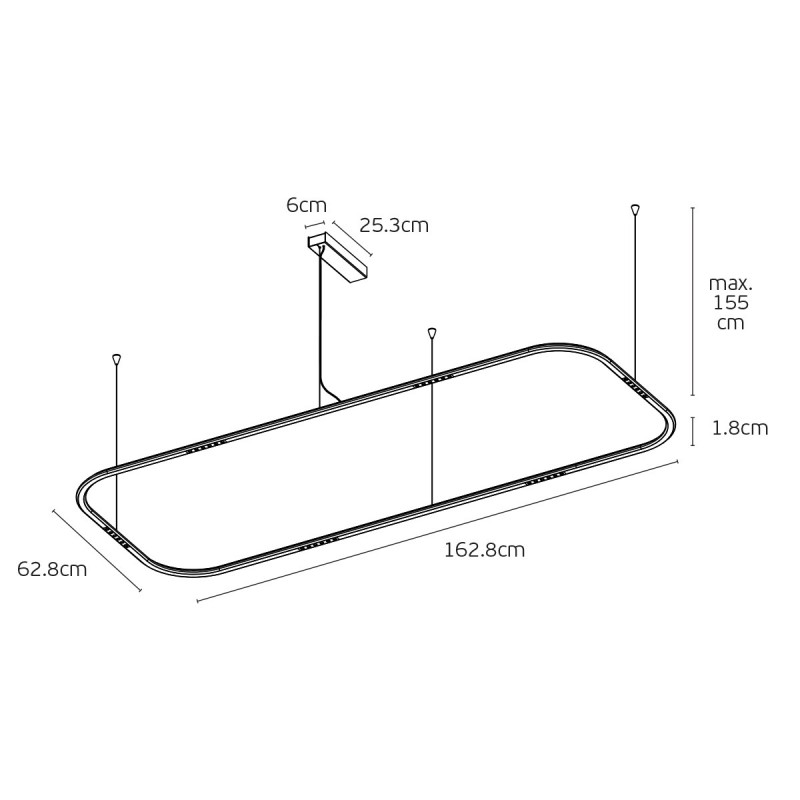 LED ЛУНА GDB 163 W