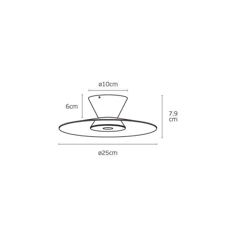 ВГРАДЕН LED СПОТ VK/04701/CE/D/B-G/W