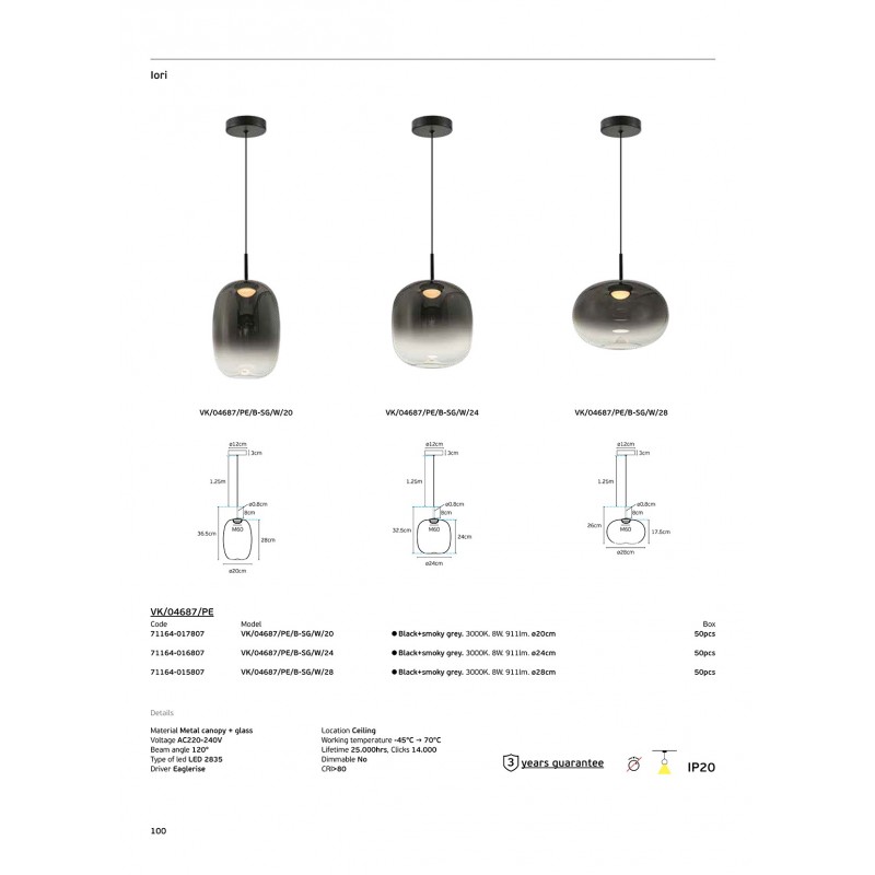 LED ПАНЕЛ VK 71164-016807 24W БЯЛ