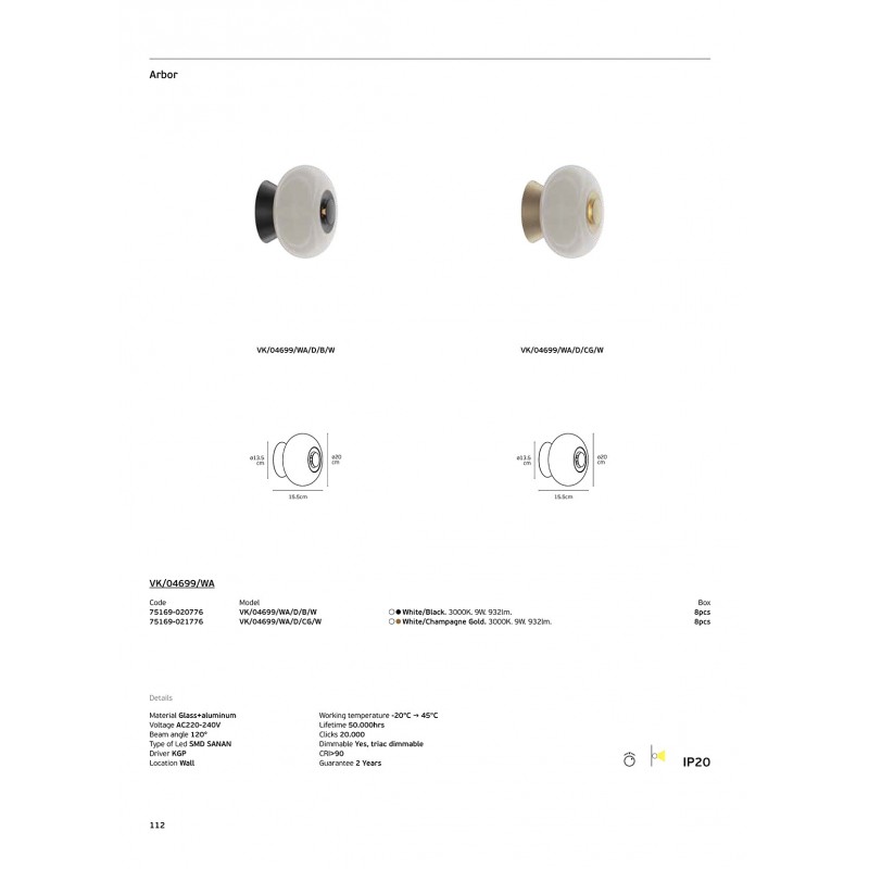 ВГРАДЕН LED ПРОЖЕКТОР VK-LED 75169-020776