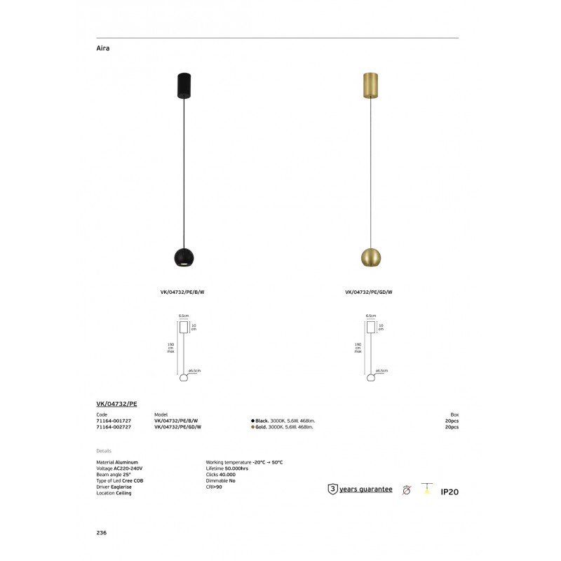 LED ПАНЕЛ VK 71164-002727 18W 4000K