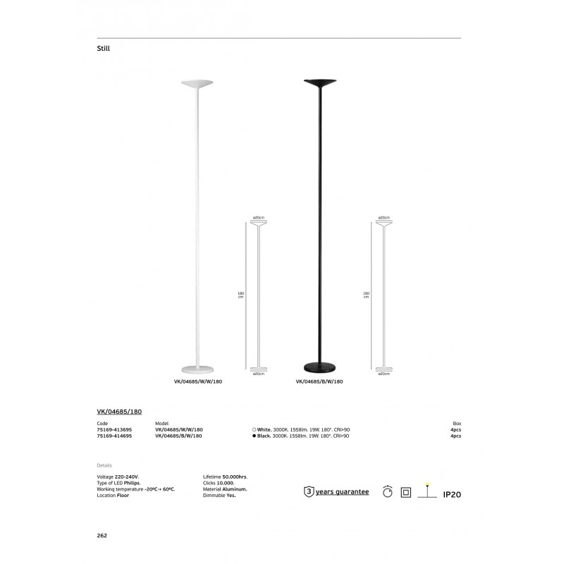 LED ЛУНА VK/04685 БЯЛА 180° 7W LED ЛУНА VK/04685 БЯЛА 180° 7W