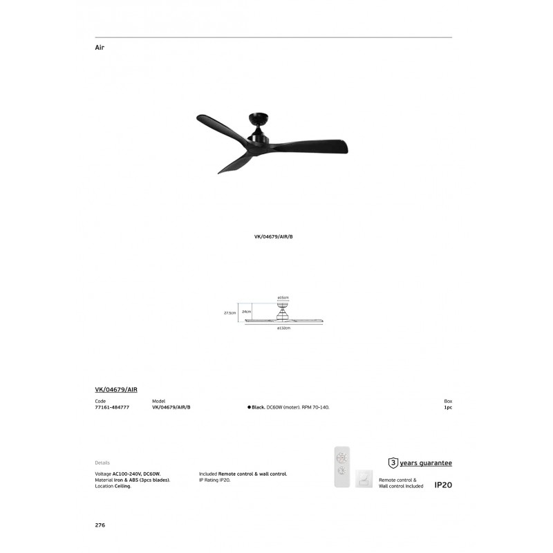 LED ПАНЕЛ AIR 48W 60X60 БЯЛ