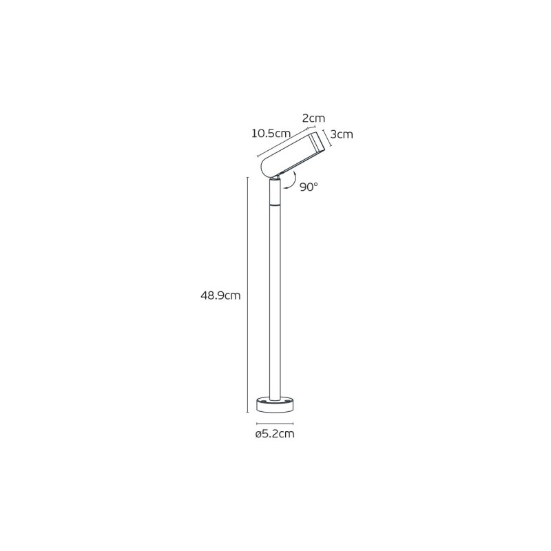 ВГРАДЕН LED ПРОЖЕКТОР VK/04727/G/W/50