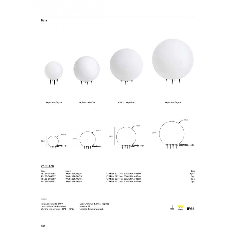 LED ЛУНА VK/01128 45MM 3W LED ЛУНА VK/01128 45MM 3W