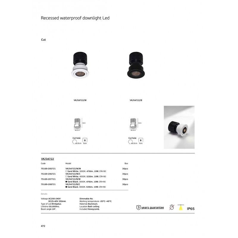 LED ПАНЕЛ VK/04722/W/W 75169-205721 LED ПАНЕЛ VK/04722/W/W 75169-205721