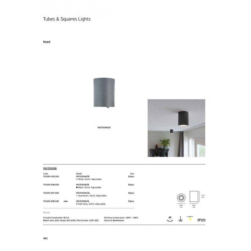 ЛЕД ЛУНА 7W 230V IP65