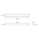 LED ПАНЕЛ VK 120X30 CM 4000K 48W LED ПАНЕЛ VK 120X30 CM 4000K 48W