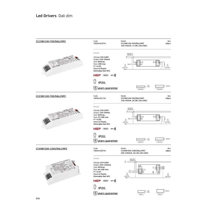 LED ДРАЙВЕР 15W DALI NFC LED ДРАЙВЕР 15W DALI NFC