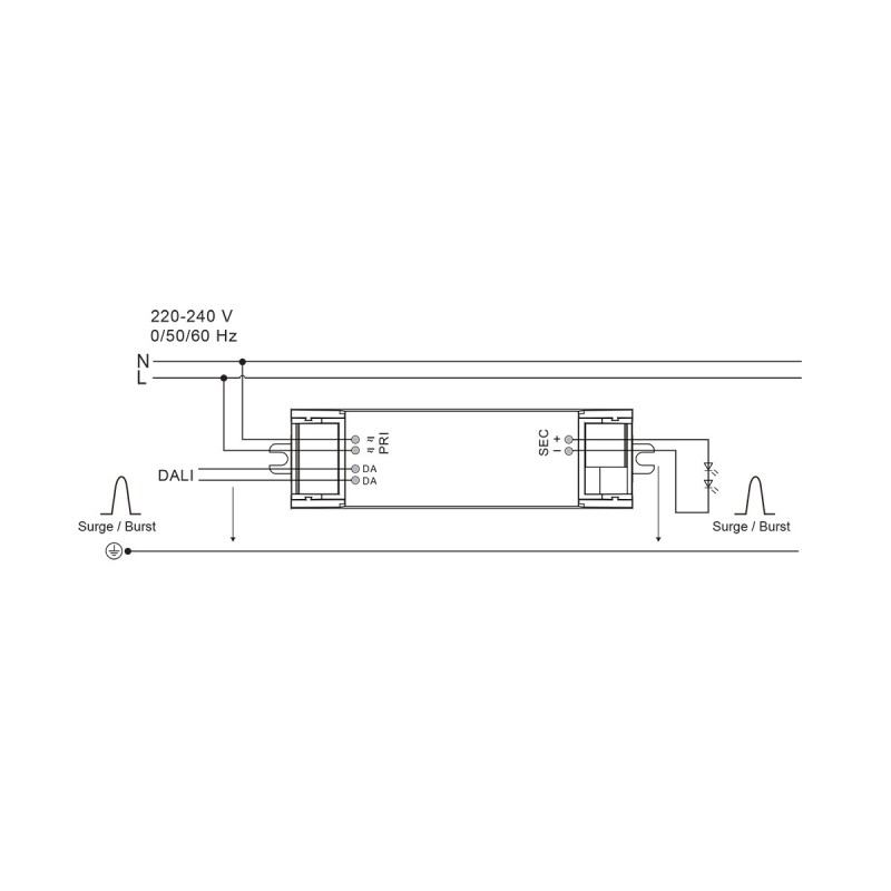 LED ДРАЙВЕР CC23W DALI/NFC 100-700MA
