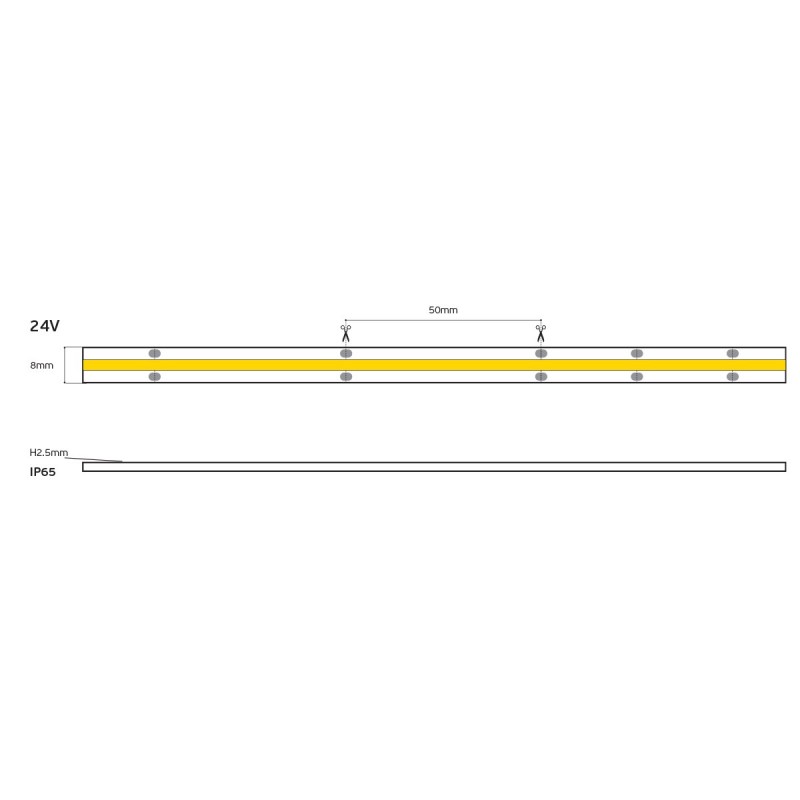 LED ПАНЕЛ VK 24W 320X965MM 3000K
