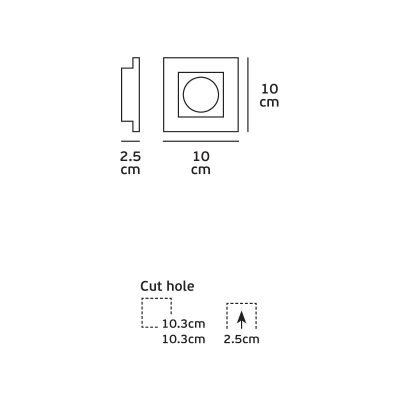 СТИЛНА LED ЛУНА ЗА ВГРАЖДАНЕ 64174-222131