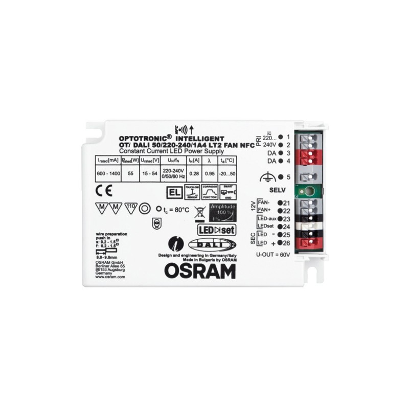 OTI DALI ДРАЙВЕР 50W 220-240V 1A4 LT2FAN OTI DALI ДРАЙВЕР 50W 220-240V 1A4 LT2FAN