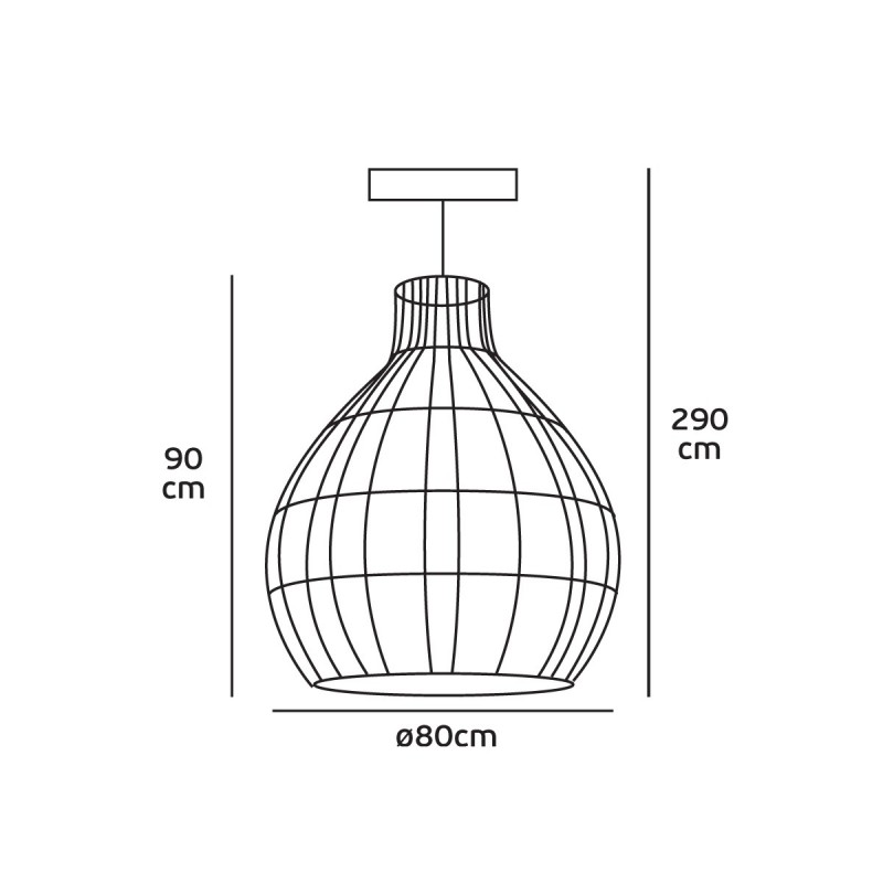 ПЕНДЕЛ СТЪКЛО 1X60W E27 ПЕНДЕЛ СТЪКЛО 1X60W E27