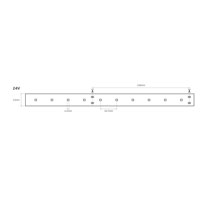 LED ЛЕНТА VK/24/2216W/930/60