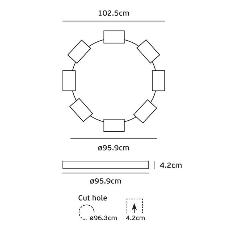 ВГРАДЕН LED ПРОЖЕКТОР 64174-145721
