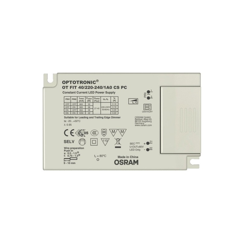 ЗАХРАНВАНЕ ЗА LED ДРАЙВЕРИ VK/OT FIT 40W ЗАХРАНВАНЕ ЗА LED ДРАЙВЕРИ VK/OT FIT 40W