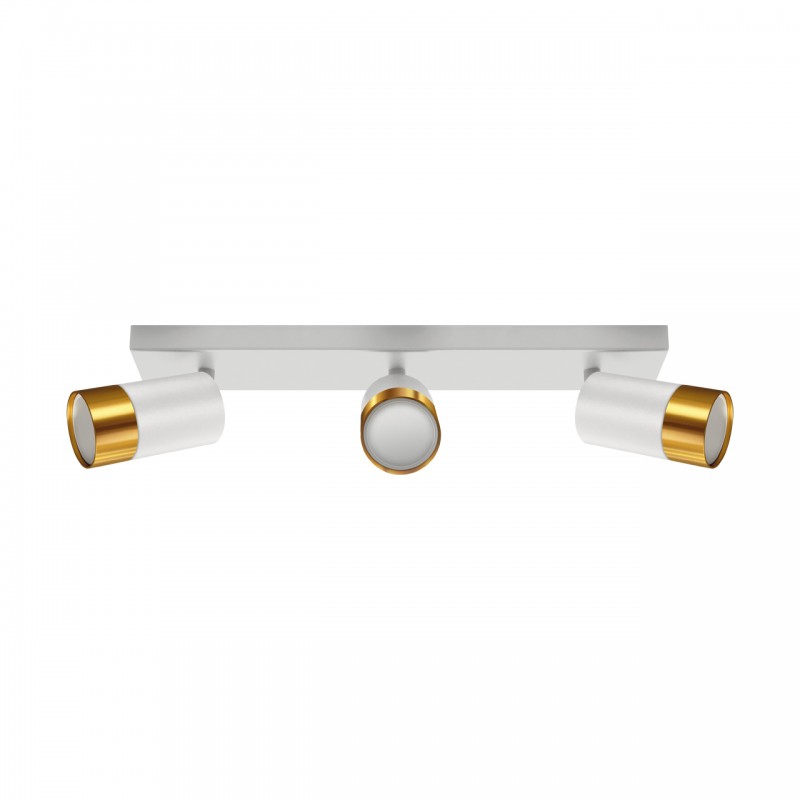 PUZON SPT GU10 3L WHITE/GOLD 04126