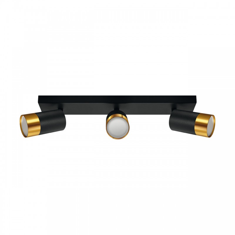 PUZON SPT GU10 3L BLACK/GOLD 04127