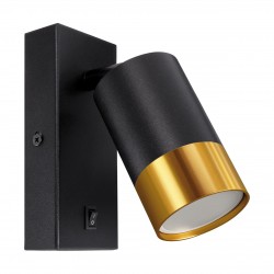 PUZON WLL GU10 BLACK/GOLD 04133