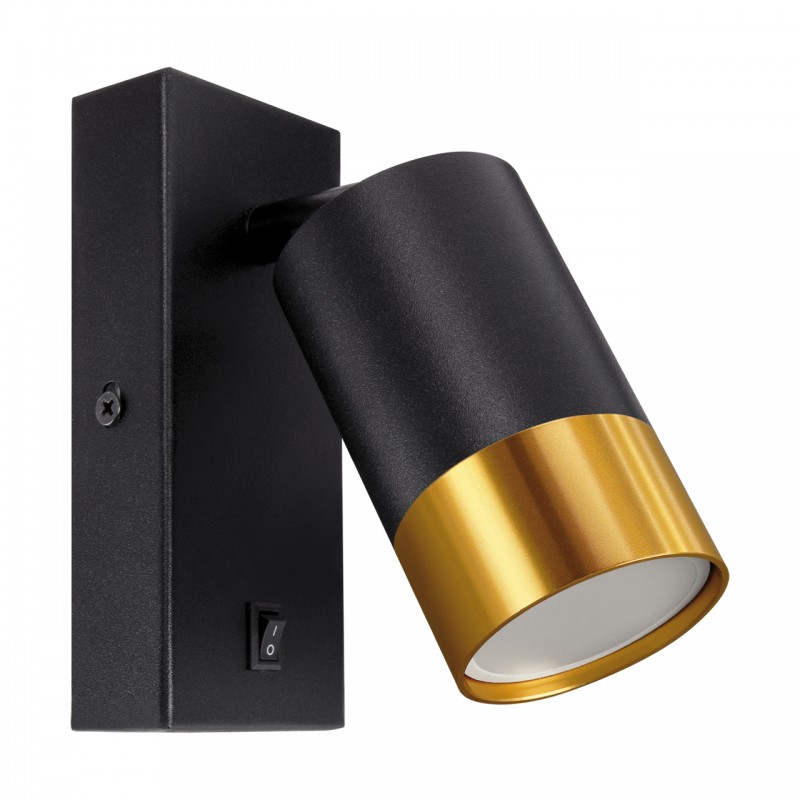 PUZON WLL GU10 BLACK/GOLD 04133