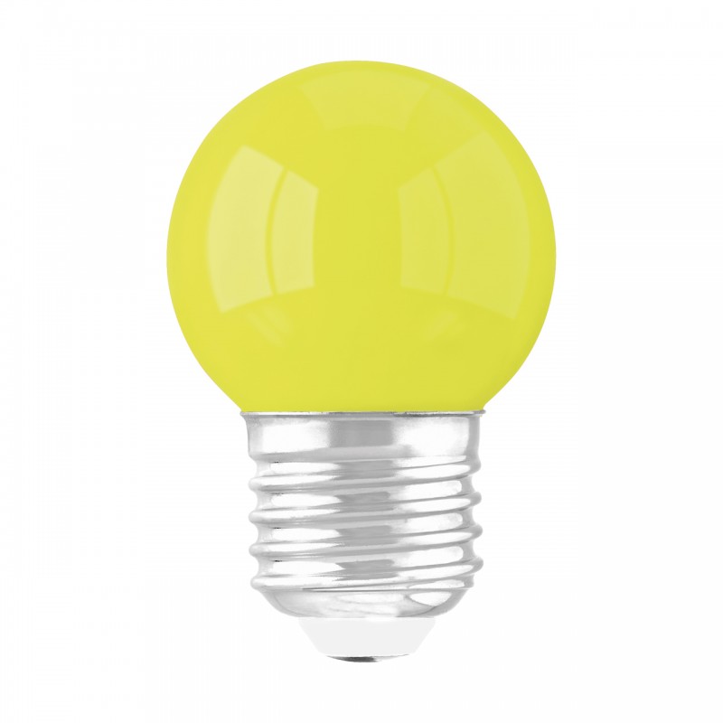 LED КРУШКА ULKE E27 1W ЖЪЛТА