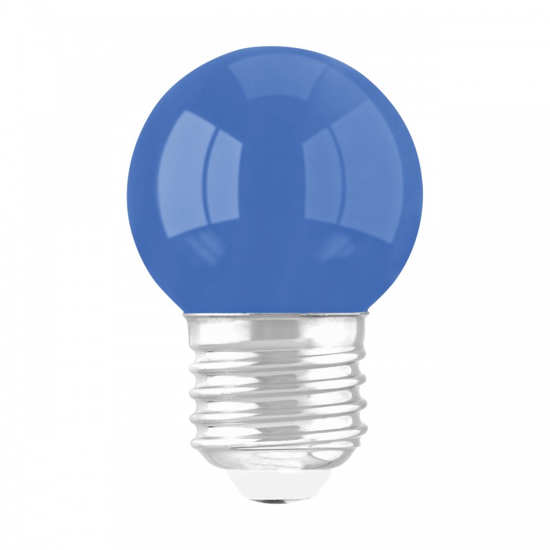 LED КРУШКА E27 1W СИНЯ