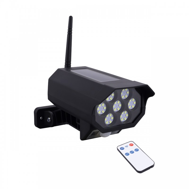 АНТИВАДАЛ LED ПРОЖЕКТОР С PIR 2W ЧЕРЕН СТУДЕНА СВЕТЛИНА