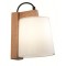 Wall Lamp Mondo MONDO E14 1 x MAX 42W  WHITE / OAK / BLACK IP20 220-240 VAC  GLASS / WOOD      3081900 