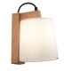 Wall Lamp Mondo MONDO E14 1 x MAX 42W  WHITE / OAK / BLACK IP20 220-240 VAC  GLASS / WOOD      3081900 