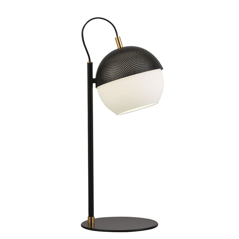 Table Lamp Brody BRODY E27 1 x MAX 40W BLACK / GOLD IP20 220-240 VAC  GLASS / ELECTROSTATIC PAINTED STEEL      3098100 