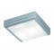 ПЛОСКА ТАВАННА ЛАМПА LEROS E27 LED 2X18W СИВА